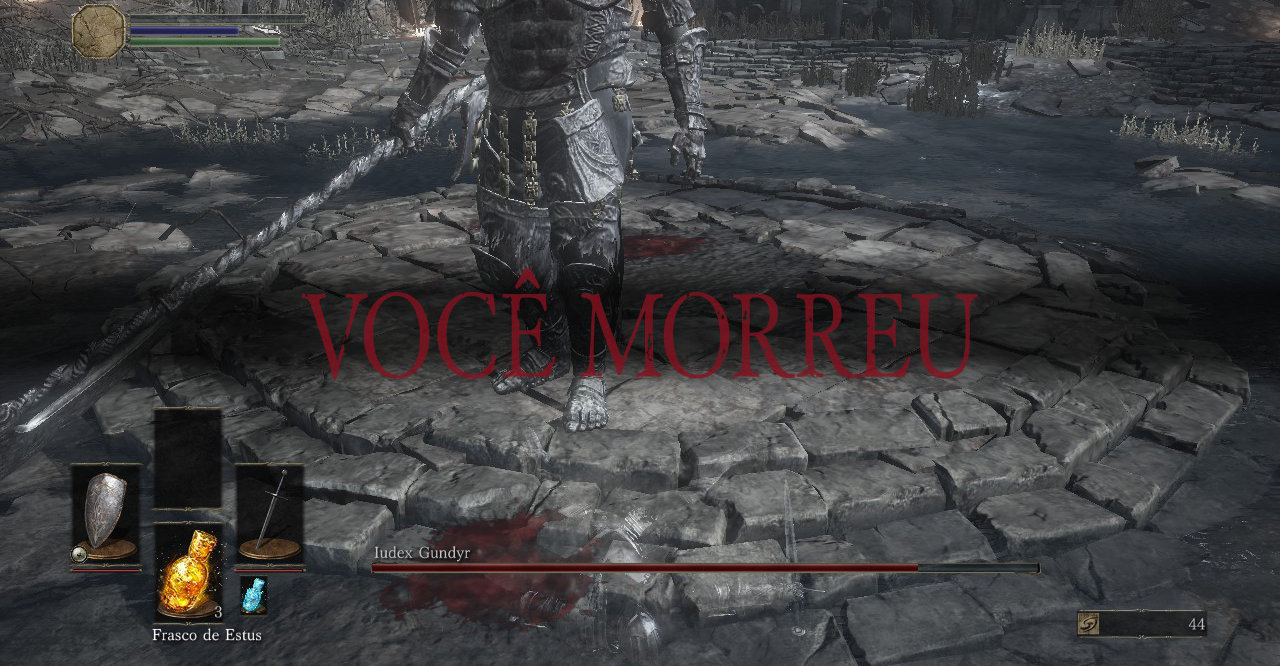 A tela mais comum da franquia Souls