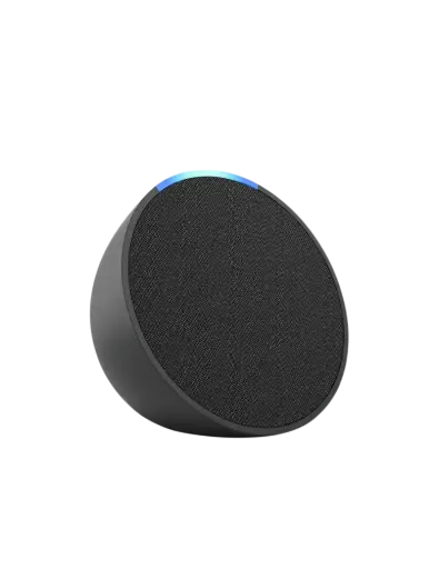 Echo Pop | Smart speaker compacto com som envolvente e Alexa | Cor Preta